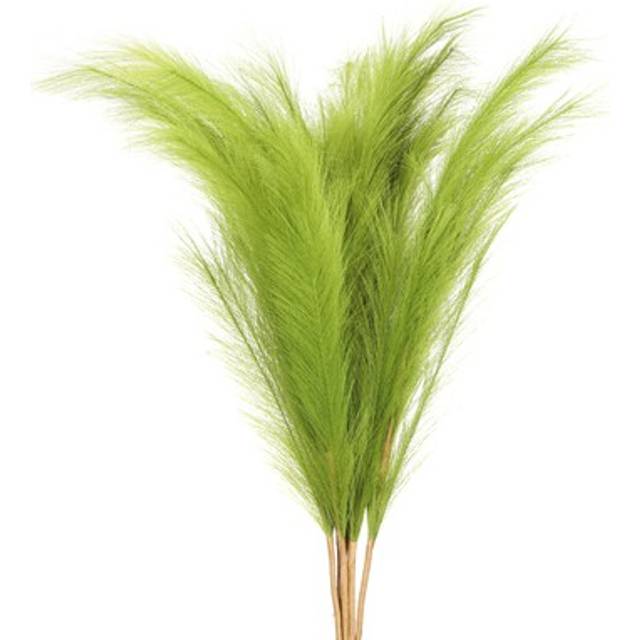 37.8in Pampas Grass Decor, 7 Pcs Artificial Pampas Grass Bulk, Green