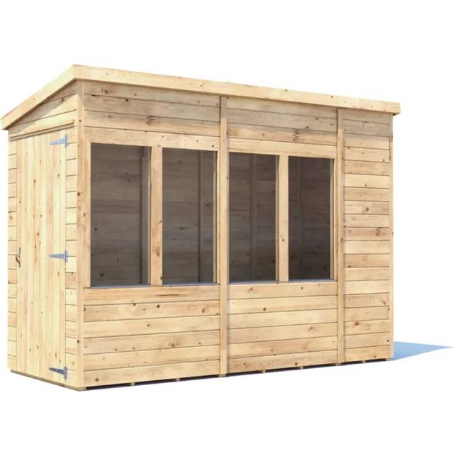 Dunster House Potting Shed Pent Roof W4' x D10' (W1.2 x D3.0m) Overlord Modular