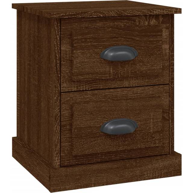 vidaXL Bedside Cabinet Brown Oak 39x39x47.5 cm Engineered Wood