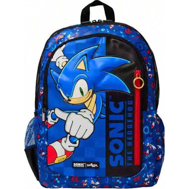 (SchoolBag 42x30cm) 2025 New Genuine Australia Smiggle Schoolbag Sonic The Hedgehog Cartoon Series Children School Bags Anime Backpack Student Gift