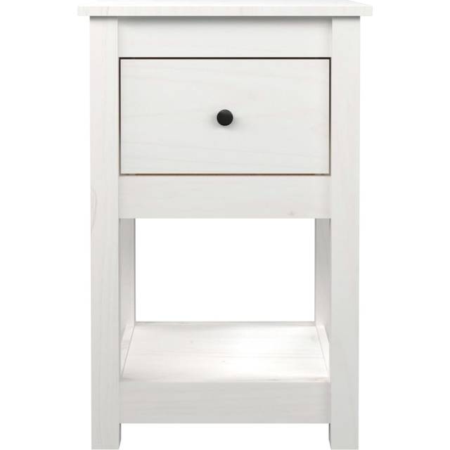 Vidaxl - Bedside Cabinet White 40x35x61.5 cm Solid Wood Pine