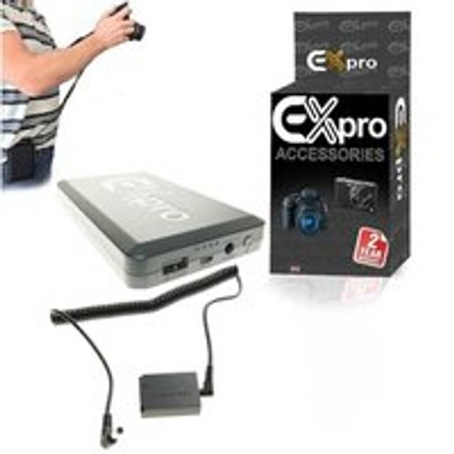 Ex-Pro® Canon DR-E12 LP-E12 On-The-Move 16000mAh Rechargeable Battery Power System replacing Battery Grip Battery for Canon