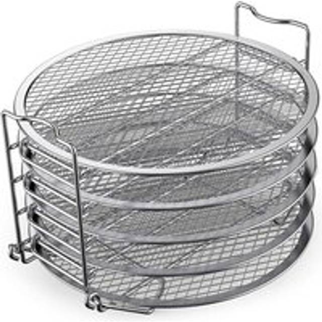 5-Layer Stackable Stainless Steel Air Fryer Cooking Rack for Ninja Foodi 6.5 QT / 8 QT Air Fryer Basket Tray