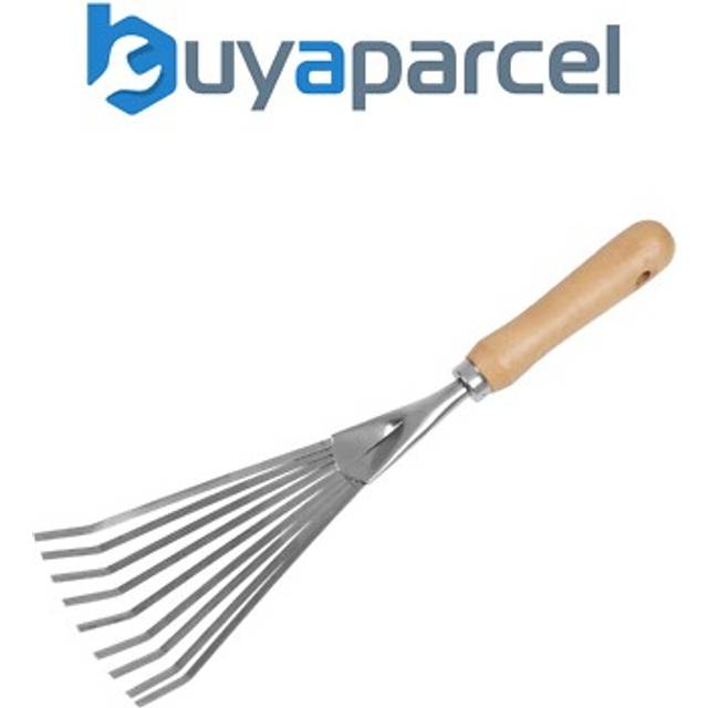 Sealey - GTWH001 Premier Leaf Hand Rake with Ash Handle & Stainless Steel Tines