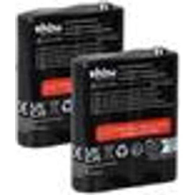 vhbw 2x Battery compatible with Motorola Talkabout SX600, SX800, SX500R, MU354R, MU350R, MT352TPR Radio, Walkie-Talkie (1500 mAh, 3.6 V, NiMH)