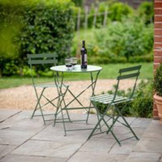Garden Trading - Rive Droite 2 Seater Bistro Set Small Thistle Green Ourdoor