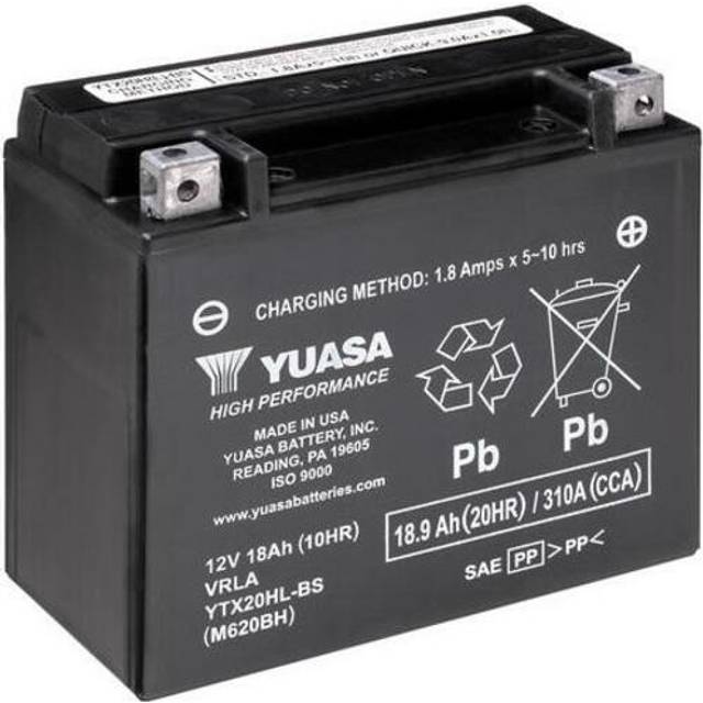 Yuasa YTX20HL-BS 12V AGM Batteri til Motorcykel
