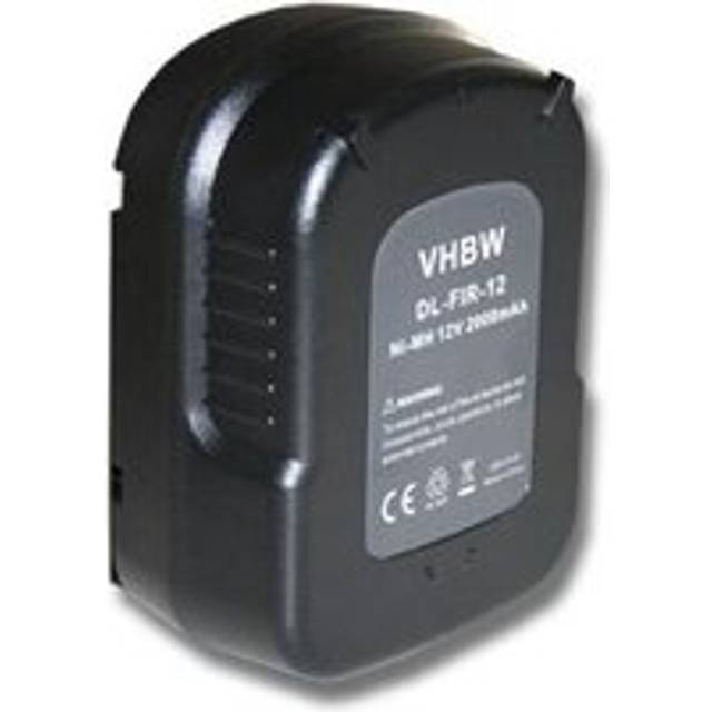 Vhbw - Battery Replacement for Black & Decker Firestorm FS120B, FS120B, FS120BX, FSB12, HPB12 for Electric Power Tools (2000mAh NiMH 12V)
