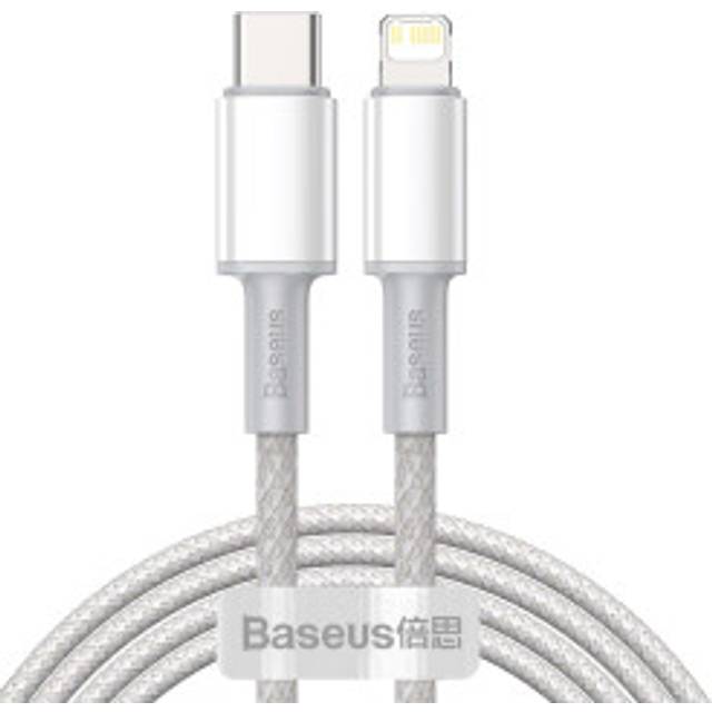 Kabel för iPhone USB-C - Blixtsnabb laddning 20W 2m - vit