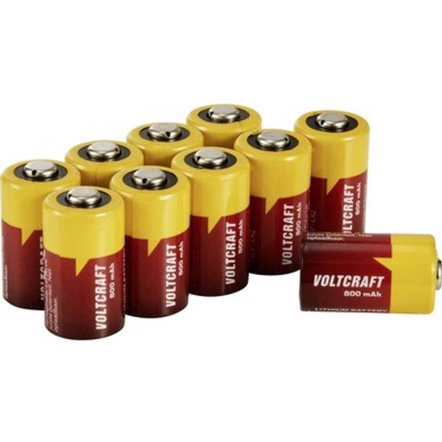 VOLTCRAFT CR2 CR 2 Fotobatteri Litium 800 mAh 3 V 10 st