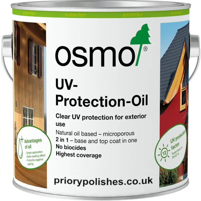 Osmo uv protection oil without biocides | 410 clear or tinted shades