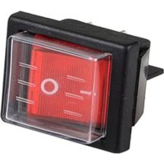 1PC 36X29Mm SPST 4 Pin Waterproof Boat Rocker Switch for Industrial Vacuum Cleaners with Cover