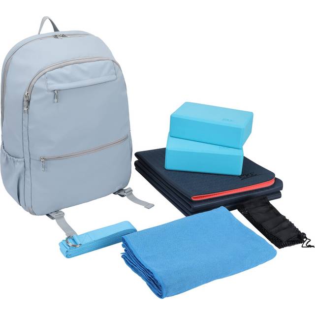 EKE Yoga Starter Set: 2 Colors Yoga mat+Yoga/Sport Backpack+Yoga Blocks+Straps All Yoga Supplies in one Special Backpack Yoga kit Gifts for Women (TPE