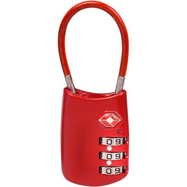 (Black) Master Lock TSA Accepted Luggage Briefcase Padlock