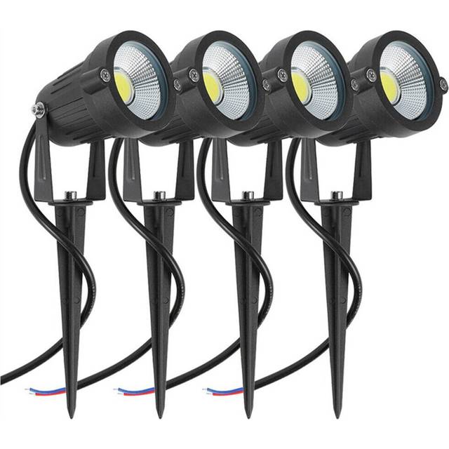 4 Packs Garden Spot Lights Outdoor Landscape LED Lamp Pathway Yard Waterproof