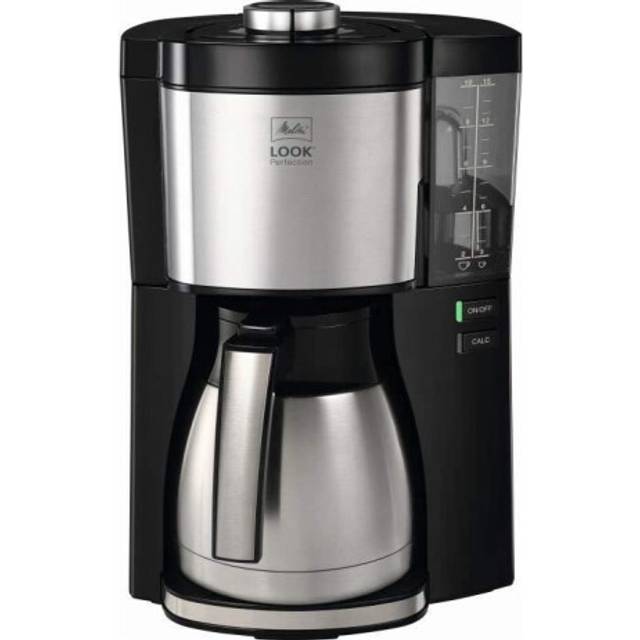Melitta Filter Coffee Machine, Look V Therm Perfection Model, Stainless Steel, Black, Art.No. 1025-16