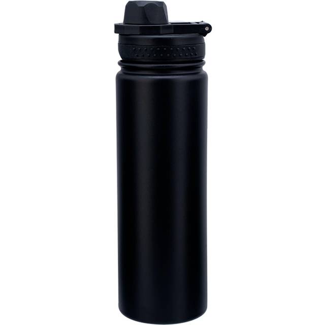 Tesco Black Insulated Dual Water Bottle 650Ml