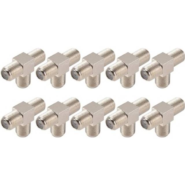 10-pack 3-way F-type Coax Cable Splitter Combiner Female To 3 Female For7240
