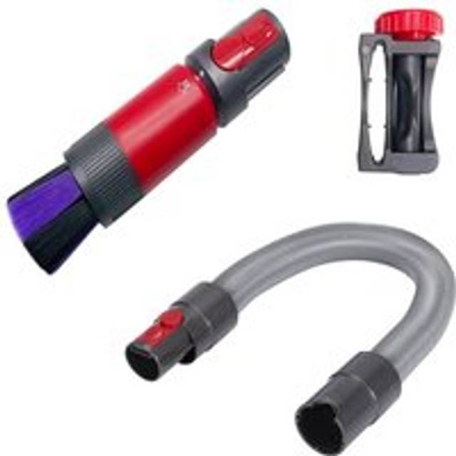 Tlily - Traceless Dust Brushes Head Hose Trigger Lock for Dyson V7 V8 V10 V11 V12 V15 Vacuum Cleaner Accessories Clean Corners