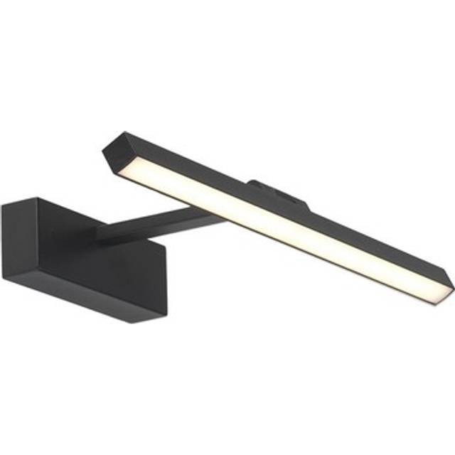 Wall light black kuns led picture 395mm 3000k square oaks lighting sq bk