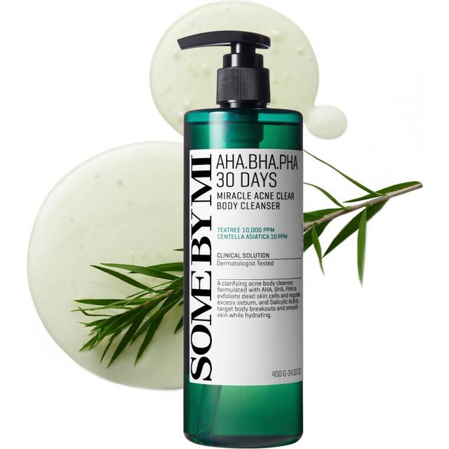 SOME BY MI AHA BHA PHA 30 Days Miracle Acne Clear Body Cleanser 400ml - Korean Back Acne Body Wash with Tea Tree - Exfoliating Salicylic Acid Body