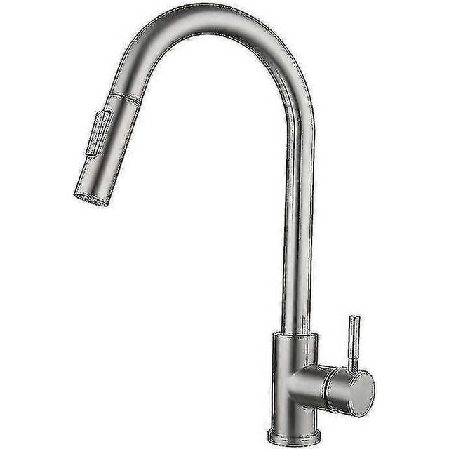 (White, One size) bestKitchen Faucet With Touch Sensor, Faucet With Detachable Gold Sensor, 360 Stainless Steel Rotary Cra