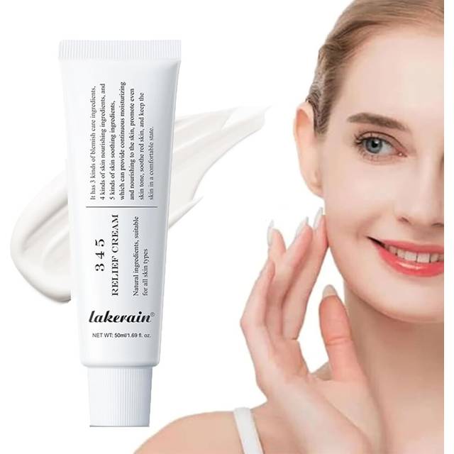 345 Relief Cream, 345 Relief Anti-Sugar And Anti-Oxidation Cream, Skin Barrier Repair Cream,Soothing Face Moisturiser Cream