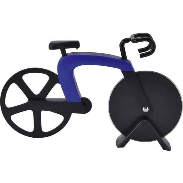 Bicycle Pizza Cutter Wheel Stainless Steel Bike Shape Pizza Knife Kitchen Pizza Cutting ToolBlue blue