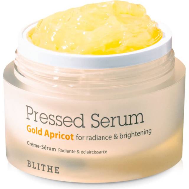 BLITHE Pressed Serum Gold Apricot ? Hydrating serum with apricot extract and niacinamide, for dry and radiant skin, with a bouncy texture, Korean