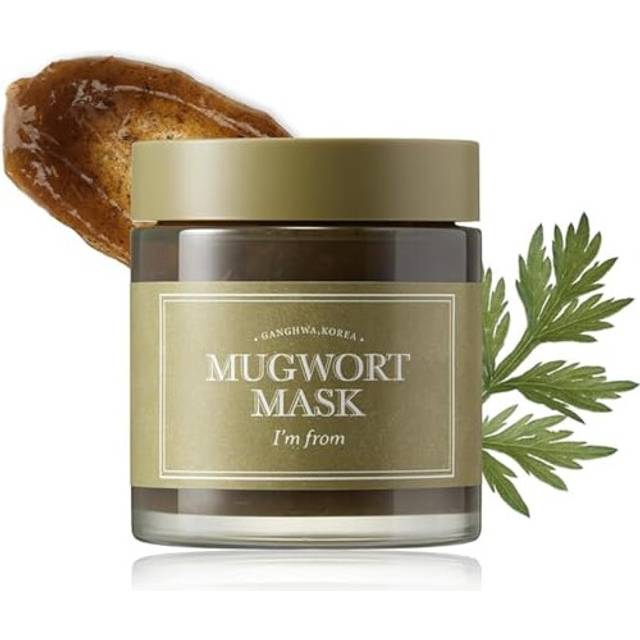 I'm from Mugwort Mask 3.88 fl oz | Natural Herb, Tea tree, Wash-off, Cooling and fast Soothing Breakouts, for Sensitive skin