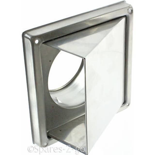 Stainless Steel Wall Air Vent Kitchen Cowled Extractor Outlet Non Return Flap 6