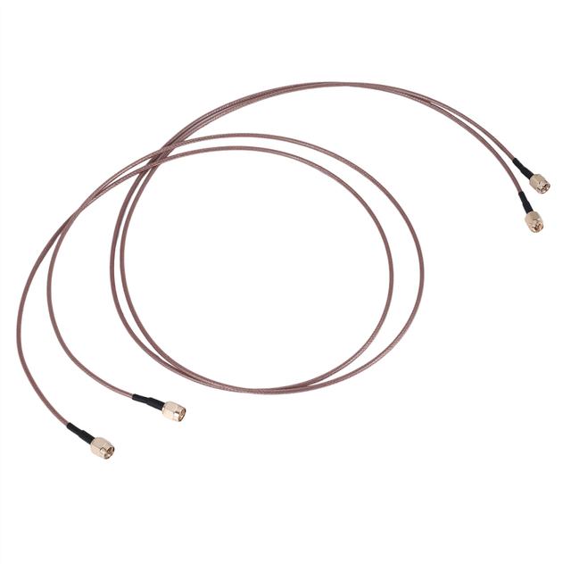 2Pcs RG316 Wire Jumper SMA Male to WiFi Antenna Extension RF Coaxial Coax Cable Adapter Jumper(100cm)