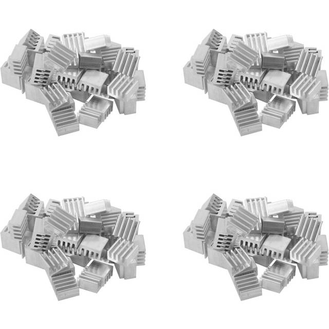 200Pcs 9 x 9 x 5mm Mini Aluminium Heatsink for IC LED Chipset RAM