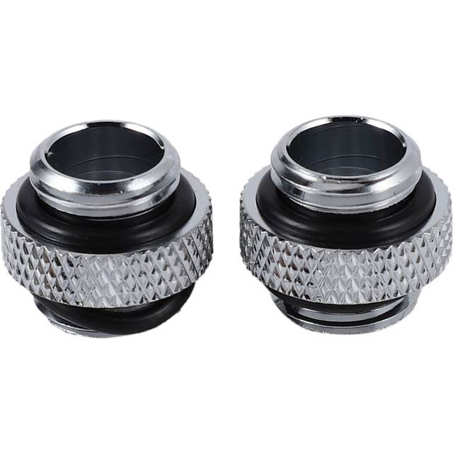 2Pcs G1/4 Mini External Thread Male To Water Cooling Rotary Fitting Adapter Connector Radiator Components Silver