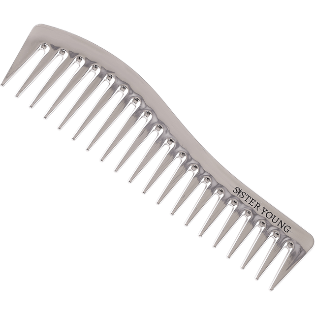 Olivia Garden Sister Young Zuri Silver Hairkamm