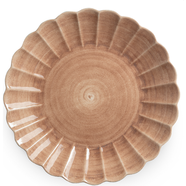 Oyster Dish 42 cm, Cinnamon
