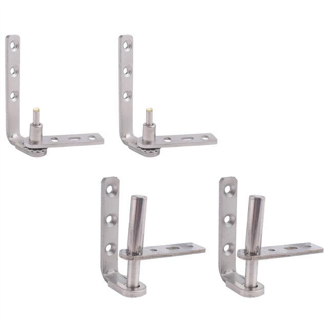 2pack Cafe Door Hinges,304 Stainless Steel Swinging Hardware Saloon Hinges,Self Closing,for Door-S