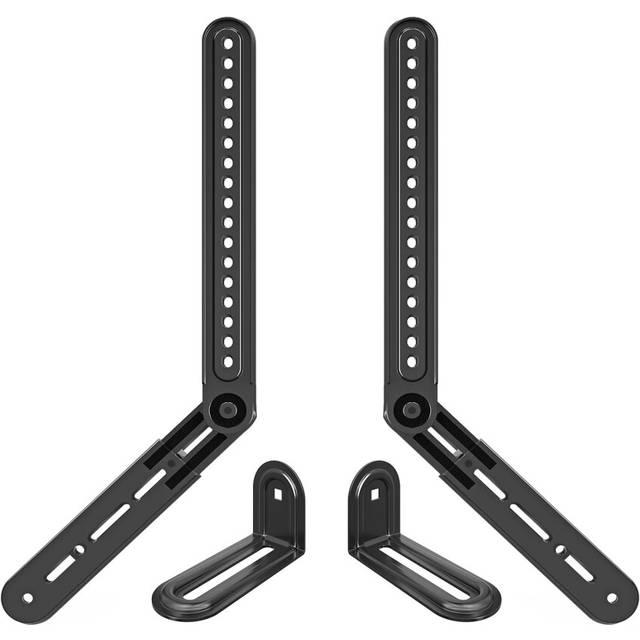 Soundbar Bracket Sound Bar TV Mount, for Mounting Above or Under TV with Detachable Extension Plates, Fit Most Soundbar