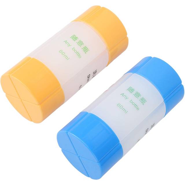 4 in 1 Travel Bottle Set Toiletries Body Wash Shampoo Lotion Dispenser Travel Refillable Storage