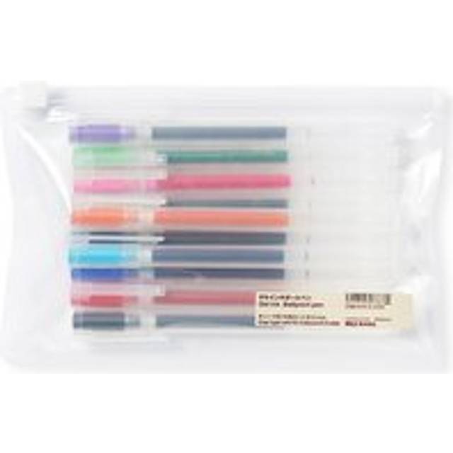 Coloured Gel Pens with Cap ‐ Set of 10 ‐ 0.5 mm