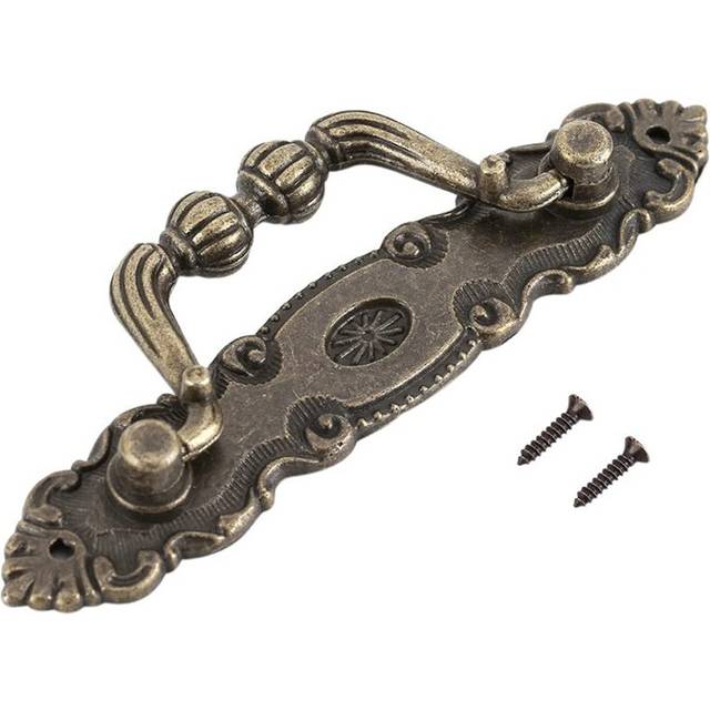 4 PCS Retro Handle Vintage Wooden Box Zinc Alloy Handle for Drawer Cabinet Desk Bookshelf Cupboard