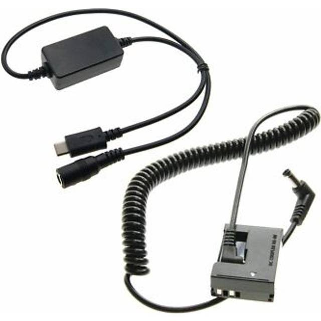 Ex-Pro On-The-Move USB-C PD System, USB-C to DC Coupler Cable Converter Adapter with Ex-Pro DR-80 NB-10L Battery Coupler, for Cano...