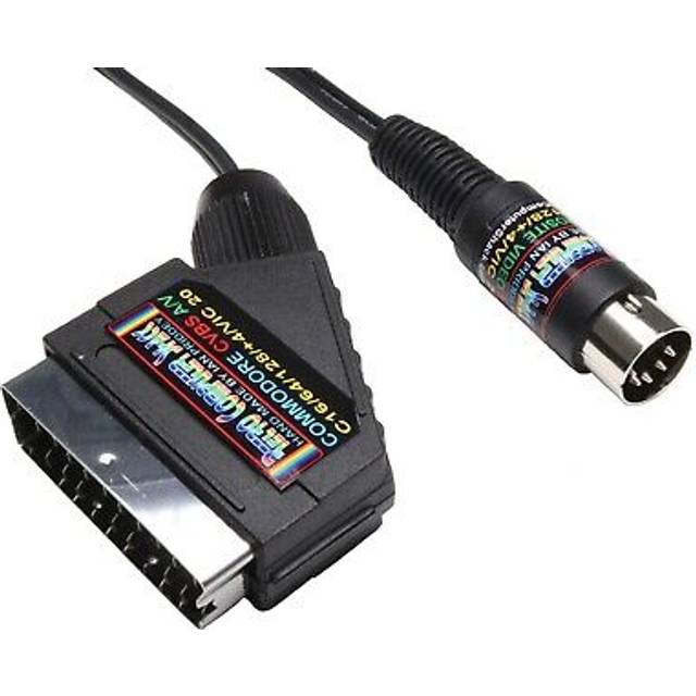 Commodore 64 C64, C128,plus 4,vic 20, High Quality Scart Lead Tv Video Av Cable