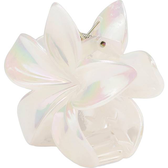 SUI AVA Plumeria Pastel Big Dam Hårklämmor Stl. - Från Magasin - Bright White (Big)