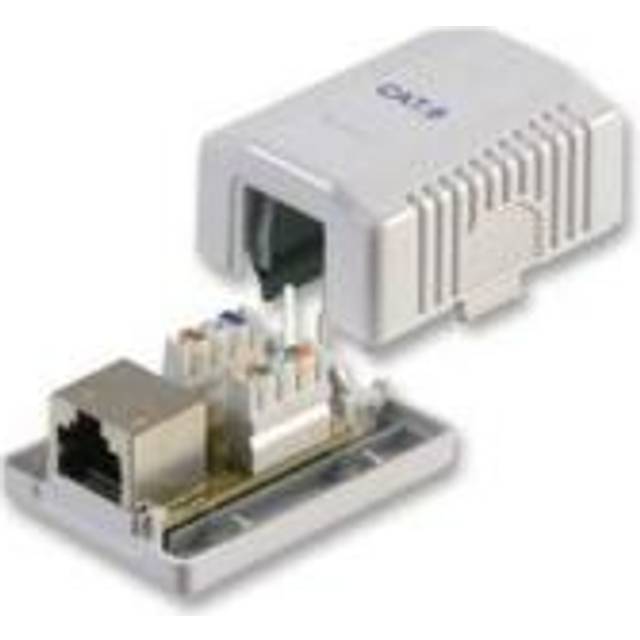 Pro Signal - 1-port Cat6 Rj45 Surface Mount Socket - Shielded