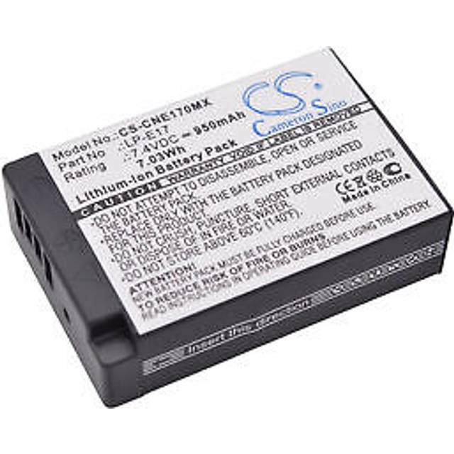 7.4v battery for canon eos 760d lp-e17 950mah