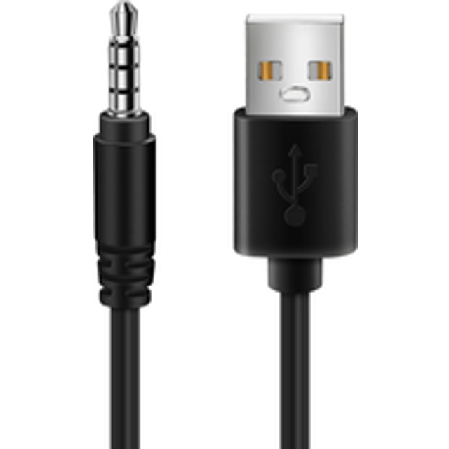 3.5mm Plug AUX Audio Jack to USB 2.0 Male Charger Cable Adapter Cord for Car MP3