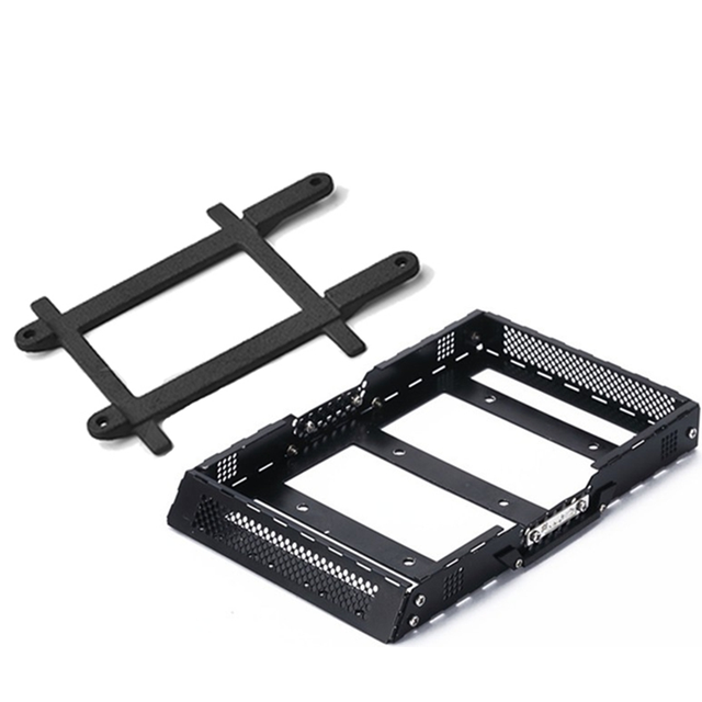 Metal Luggage Carrier Roof Rack with Fixing Rail for TRX4M 1/18 RC Crawler Car Upgrade Parts Accessories