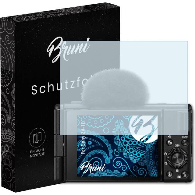 Bruni 2x Protective Film For Sony Zv-1f Screen Protector Screen Protection