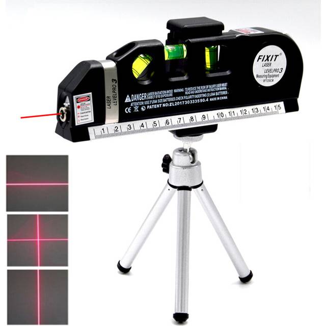 Level Laser Leveling 360 Deco Electrical Instruments Tripod for Construction Instument Workpro 4 in 1 Tape Measure Recreation